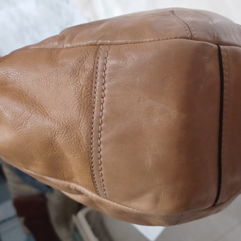 13IN COACH 2008 PLEATED ERGO 12240 TATTERSAL SHOULDER BAG - Picture 7 of 17